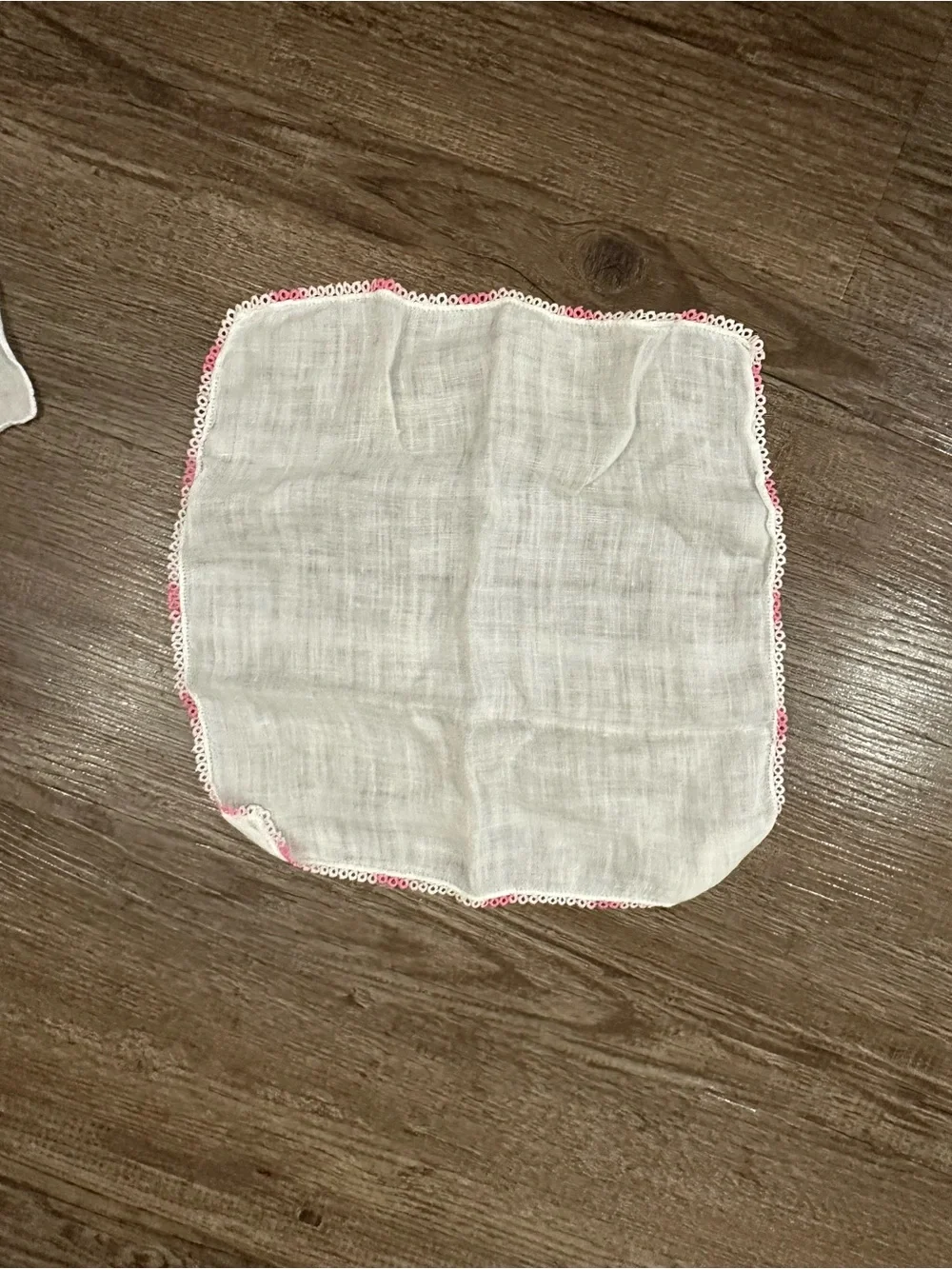 5 Vintage Embroidered Floral Handkerchiefs - White & Pastel Accents